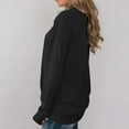 thumbnail image 4 of Camiseta holgada para mujer, camiseta tipo pulóver con hombros caídos y capucha para mujer, túnica holgada de otoño, rendimiento comprobado, 4 of 6