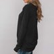 thumbnail image 3 of Cuello vuelto camisetas hombro caído camisetas Mujer Jersey Camisa Cuello vuelto Manga larga Hombro caído Sudadera suelta cálida para invierno Otoño Negro M ANGGREK Otros, 3 of 6