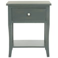 thumbnail image 3 of SAFAVIEH Coby Solid Rustic Nightstand with Storage Drawer, Steel Teal, 3 of 5
