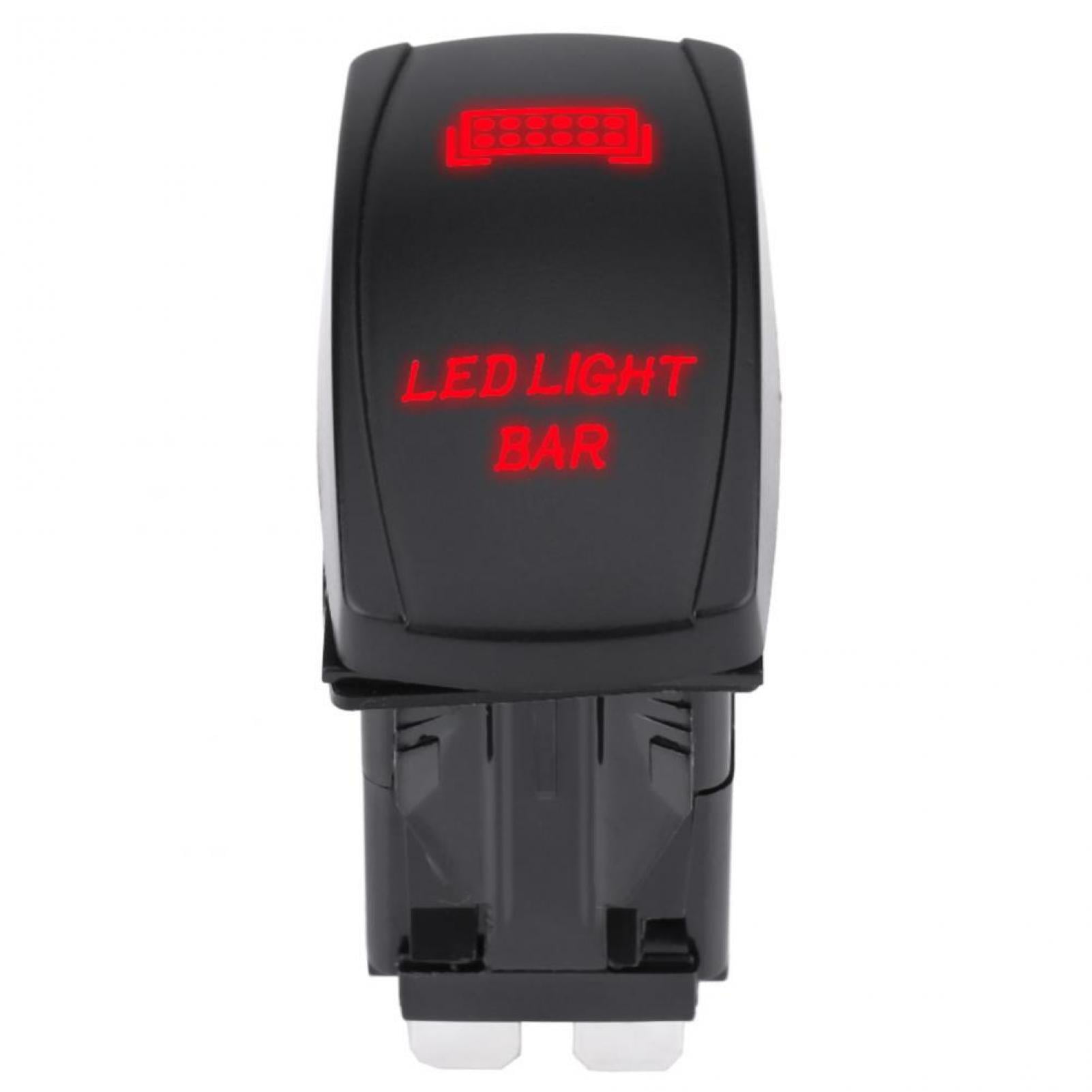 DOACT Rocker Switch 12V 24V ,5 Pin SPST ONOFF LED Light Bar Rocker