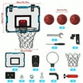 thumbnail image 6 of Basketball Hoop Indoor with Scoring, Foldable Over the Door Basketball Hoop with 3 Basketballs, Upgrade Iron Hoop, Adjustable Volume Mini Basketball Hoop for Kids, Basketball Toys Sports Games, 6 of 8