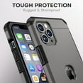 thumbnail image 4 of ImpactStrong Heavy Duty Compatible with iPhone 12 Pro Max Case, Dual Layer Protection Cover Heavy Duty Case Designed for iPhone 12 Pro Max (6.7 Inch) - Gun Metal, 4 of 7
