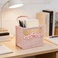 thumbnail image 6 of Storage Basket Boho Woven Fabric Storage Basket,Large Collapsible Floral Laundry Hamper Portable Folding Storage for Clothes Toys （Pink）, 6 of 6