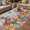 Blue, variant on Easter Bunny Outdoor Rug for Patio/Deck/Porch, Non-Slip Large Area Rug 6 x 9 Ft, Colorful Eggs Spring Tulips Flower Blue Stripes Indoor Outdoor Rugs Washable Area Rugs, Camping Rug Carpet Runner