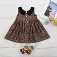 thumbnail image 2 of Fesfesfes Toddler Baby Kids Girls Sleeveless Leopard Print Skirt Dress Princess Dress On Sale, 2 of 9