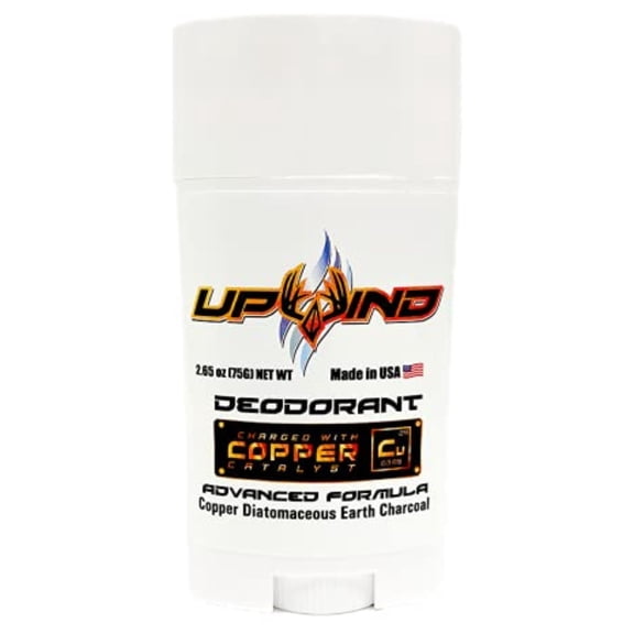 Upwind Odorless Deodorant Stick for Hunting and Outdoors – Scent-Free Formula with Copper Ions, Diatomaceous Earth & Charcoal – No Fragrance, No Aluminum – 2.65 oz