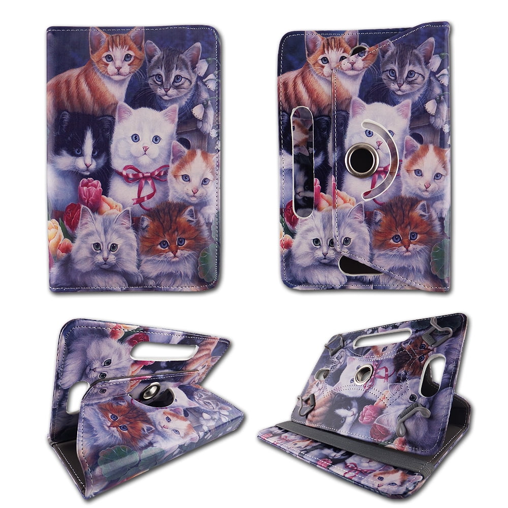 Multi Kitten folio tablet Case for Dell Venue Pro 8 inch 