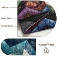 thumbnail image 6 of Round Rugs 5Ft, Vintage Waves Stripe Round Area Rug Washable Indoor Throw Carpet, Colorful Abstract Art Soft Non Slip Circle Rug for Cabinet Bathroom Home Decor Aesthetic, 6 of 8