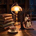 thumbnail image 7 of HaiSphere Wood Swing Jesus Statue - Religious Tabletop Figurine with Tree Stand and Inspirational Verse, Desk Accent Sculpture for Office Shelf Home,Multicolor, 7 of 7