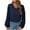 Dark Blue, variant on qILAKOG Womens Tops Autumn Top for Women Chiffon Long Sleeve V Neck Solid Blouse Shirts Ladies 2024 Spring Bubble Sleeves Dressy Casual Tshirts Women's Casual Tops for Work, Khaki&L