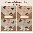 thumbnail image 7 of Design&I 3'x5' Washable Area Rug Low Profile & Durable Daily Traffic Ready Beige Halloween Cartoon Design Playful Ghosts Pumpkins Cats Motif for Home Office, Hallway, 7 of 7