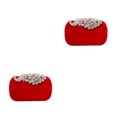 thumbnail image 3 of Sonducket Bolso ligero y moderno para accesorios elegantes para el día a día, bolsos de mano, bolso de mano, práctico pavo real rojo y blanco rojo pavo real blanco 2Conjunto, 3 of 6