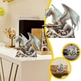 thumbnail image 2 of Elegant White Winged Acrylic Bookend for Desk and Book Organization, 2 of 4