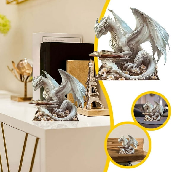 Boreal Craft White Winged Bookend Acrylic Desktop Ornament Go2garden Solar Lights Rabbit Cardboard Dress Shoe Men Small Garden Flag Holder for inside Yard Signs Letters with Pool Sign Outdoor Garden
