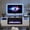 White & Black, variant on YANGLI 70" Fireplace TV Stand with 36" Electric Fireplace & LED Lights, Fits 80" TV, Wood Texture Storage Cabinet, Black