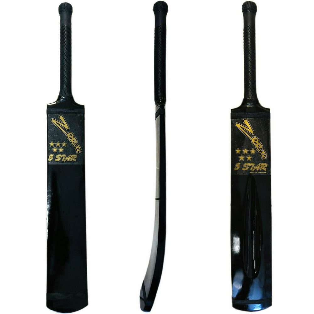 Tape Ball Soft Tennis Ball Cricket Bat Black Color Light Weight 5 Star Series Zeepk Tournament
