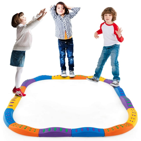 Infans Colored Balance Beams for Kids with Non-slip Textured Surface Bottom Pad