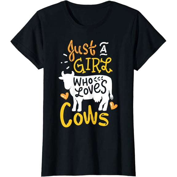 Cows Cow Just A Girl Who Loves Cows Gift T-Shirt