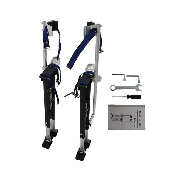 PET-U 36in - 48in Aluminum Alloy Stilts Drywall Stilts Adjustable Heights Stilts Black for Painting Painter Taping