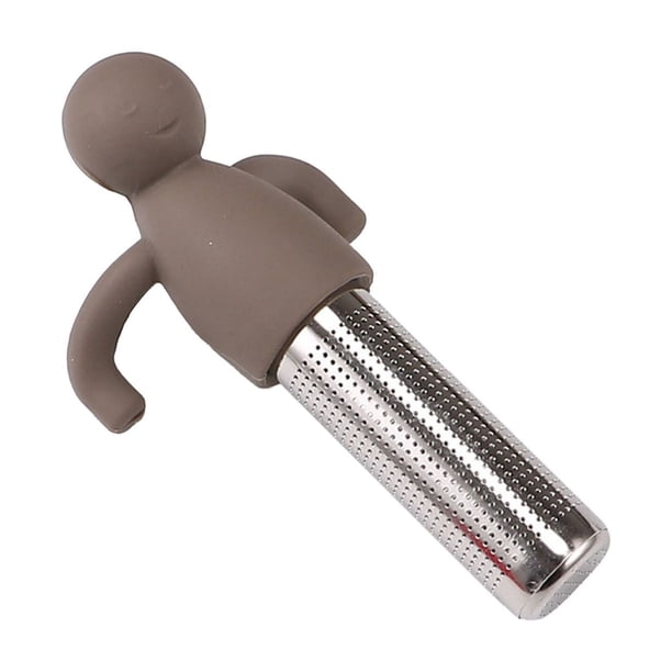 Infusor De Té Suelto Filtro De Té De Acero Inoxidable Difusor De Té Para Tetera Colador De Té De Silicona Infusor De Té Lazy Tea Con Forma De Hombrecito