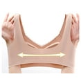 thumbnail image 6 of asdoklhq Sports Bras for Women Plus Size,Women Lady Gathered Bra Plus Size Sports Bra Underwear Yoga Hollow Out Bra Cup, 6 of 9