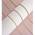 thumbnail image 6 of Jewelry Atelier Gold Chain Necklace Collection - 14K Solid Yellow Gold Filled Rope Chain Necklaces for Women and Men with Different Sizes (2.1mm, 2.7mm, or 3.8mm), 6 of 8