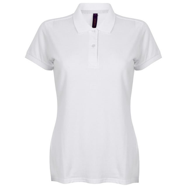 Henbury Womens Micro-Fine Short Sleeve Polo Shirt