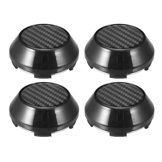 Unique Bargains 4pcs 61mm 65mm Wheel Center Hub Caps Hubcaps Covers Universal Rims Hub Cap Parts for Car Black