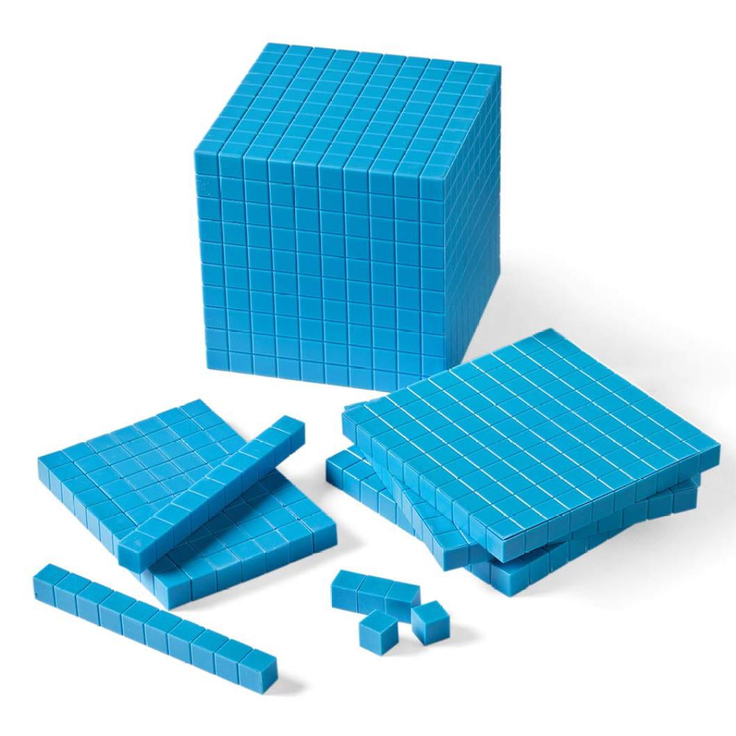 Details about   ETA hand2mind Blue Plastic Base Ten Blocks Student Bulk Kit 77484 
