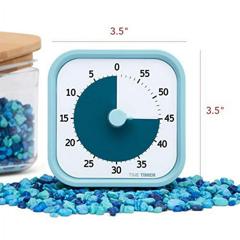 TIME TIMER Home MOD - 60 Minute Kids Visual Timer Home Edition - for  Homeschool Supplies Study Tool, Timer for Kids Desk, Office Desk and  Meetings with Silent Operation (Lake Day Blue) 