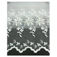 thumbnail image 2 of Altotux White 100% Organza Both Sides Embroidered Lace Fabric 52"-53", 2 of 2
