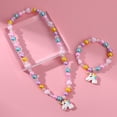 thumbnail image 3 of Conjunto de collar y pulsera de unicornio para niños,Conjunto de joyas coloridas para niñas pequeñas,Anillos para niñas pequeñas,Gran bisutería para que los niños se vistan y disfracen, 3 of 5