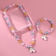 thumbnail image 3 of Conjunto de collar y pulsera de unicornio para niños,Conjunto de joyas coloridas para niñas pequeñas,Anillos para niñas pequeñas,Gran bisutería para que los niños se vistan y disfracen, 3 of 5