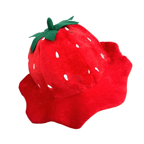 Fun Strawberry Headgear for Halloween Parties Masquerade Costume Accessories Photo Props