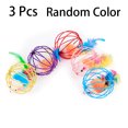 thumbnail image 1 of 3Pcs Cat Interactive Toy Feather Ball With Bell Mouse Cage Toys Plastic Colorful Cat Teaser Toy;3Pcs Cat Interactive Toy Feather Bell Ball Mouse Cage Colorful Teaser Toy, 1 of 8
