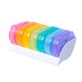 thumbnail image 1 of AM PM 7 Day Portable Weekly Organizer Pill Case Colorful Twice A Day Holder, 1 of 9