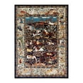 thumbnail image 3 of Unique Loom Narenj Collection Area Rug - Birmingham (10' x 13' Rectangle Navy Blue/Blue), 3 of 7