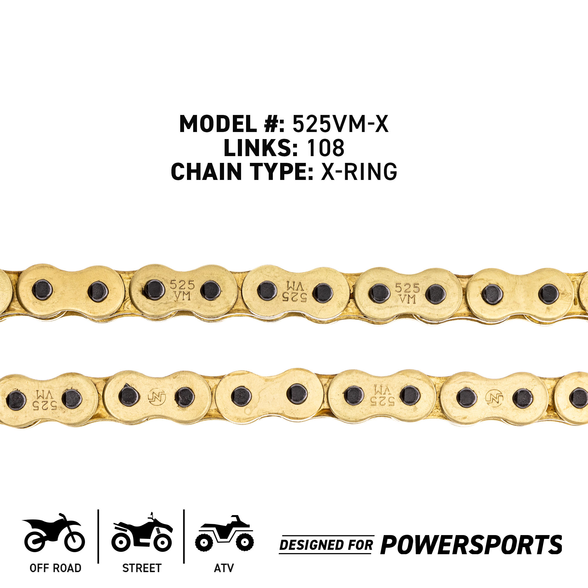 Niche Sprocket Chain Set for Kawasaki ZX750 16/42T 525 X-Ring