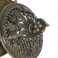 thumbnail image 2 of Brûleur d'encens Lotus en alliage de style vintage en forme de fleur pour décoration intérieure, bronze, 2 of 4