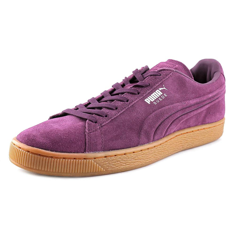 Puma Suede Emboss Round Toe Leather Sneakers - Walmart.com