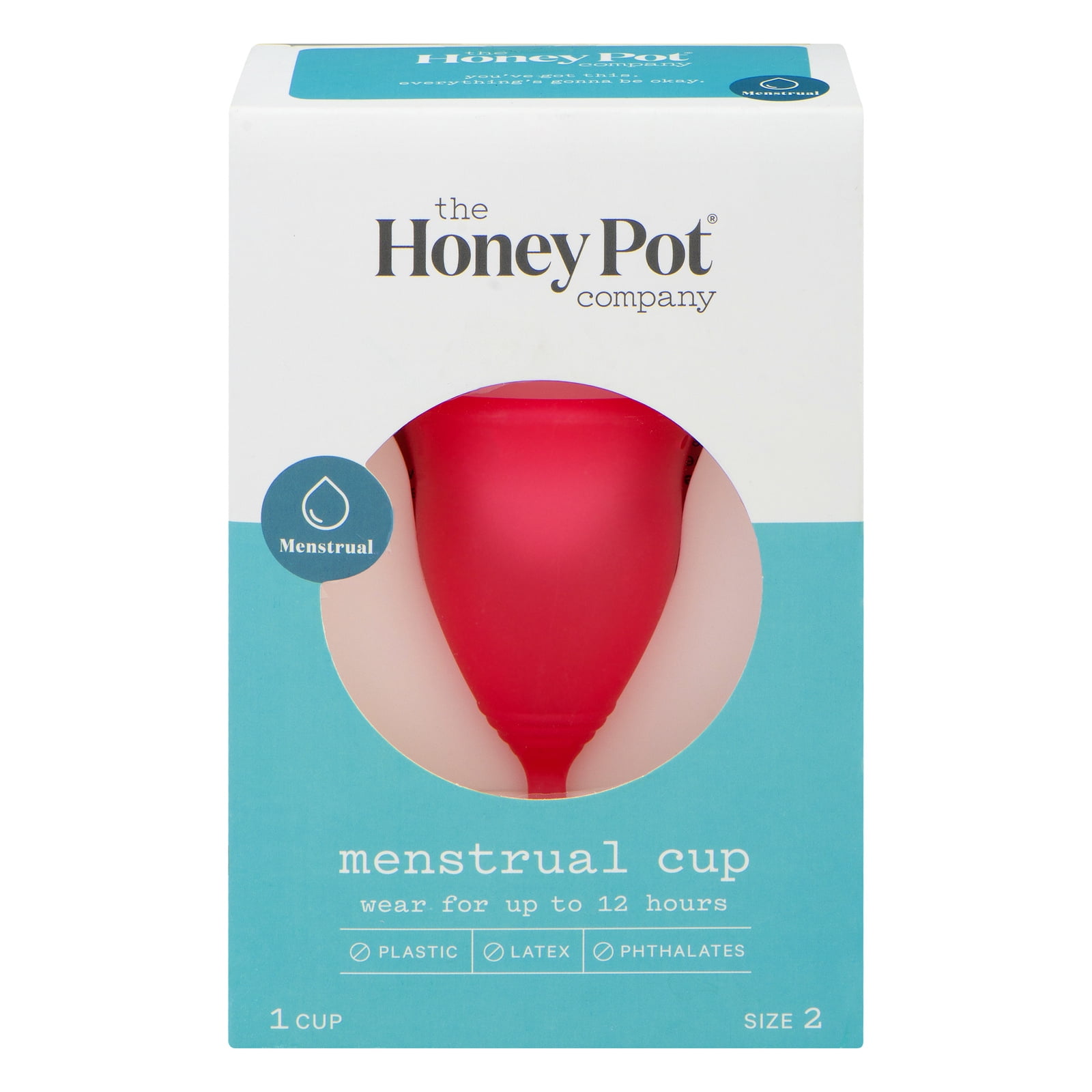 The Honey Pot Menstrual Cup Size 2 Silicn 1 Each1 EA