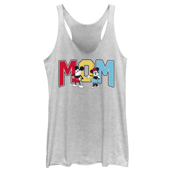 Women's Mickey & Friends Mom Collegiate Racerback Tank Top