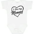 thumbnail image 3 of Inktastic I Love My Mommy in Black Chalk Heart Boys or Girls Baby Bodysuit, 3 of 5