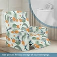 thumbnail image 3 of Xoenoiee Hummingbird Hibiscus Palm Leaves Print Recliner Chair Cover, 4-Pieces Stretch Recliner Covers for Recliner Chair Soft Reclining Chair Slipcover Jacquard Furniture Protector for Dogs Cats, 3 of 7