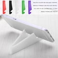 thumbnail image 4 of Workhe Phone Stand V-Shape Folded Adjustable Tablet Support Portable Table Holder Mobile Phone Accessory, White, 4 of 9