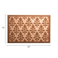 thumbnail image 3 of Tapis de Porte en Fibre de Coco Gaufrée Fleur de Lis, 3 of 3