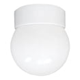 thumbnail image 1 of Lámpara Plafón Biselada Blanco 15cm Vidrio Opalino Maxxi, 1 of 2