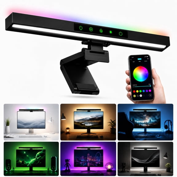 INSMART Monitor Light Bar with RGB Backlight, Remote and Touch Control