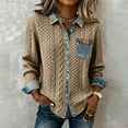 thumbnail image 2 of Outfmvch Womens Vintage Corduroy Shackets Long Sleeve Button Down Shirt Jackets Spring Clothing 2026 A1 Khaki S-3XL, 2 of 9