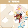 thumbnail image 2 of Miangastore 66pcs Letters Design Wooden Chips Wood Letter Cutouts Diy Crafts Making Material, 2 of 8